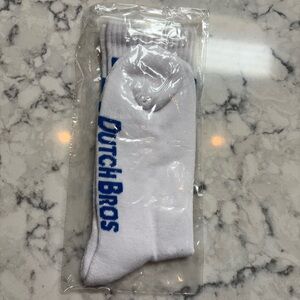 Dutch Bros White Casual Socks for Everyday Comfort